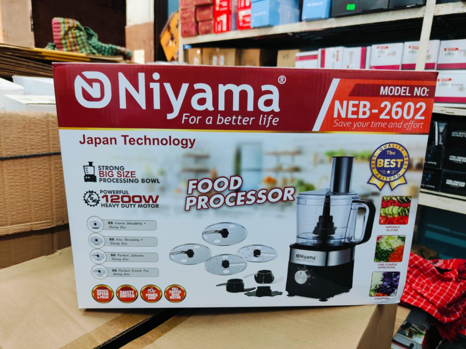 NIYAMA FOOD PROCESSOR 1200 watt 2602