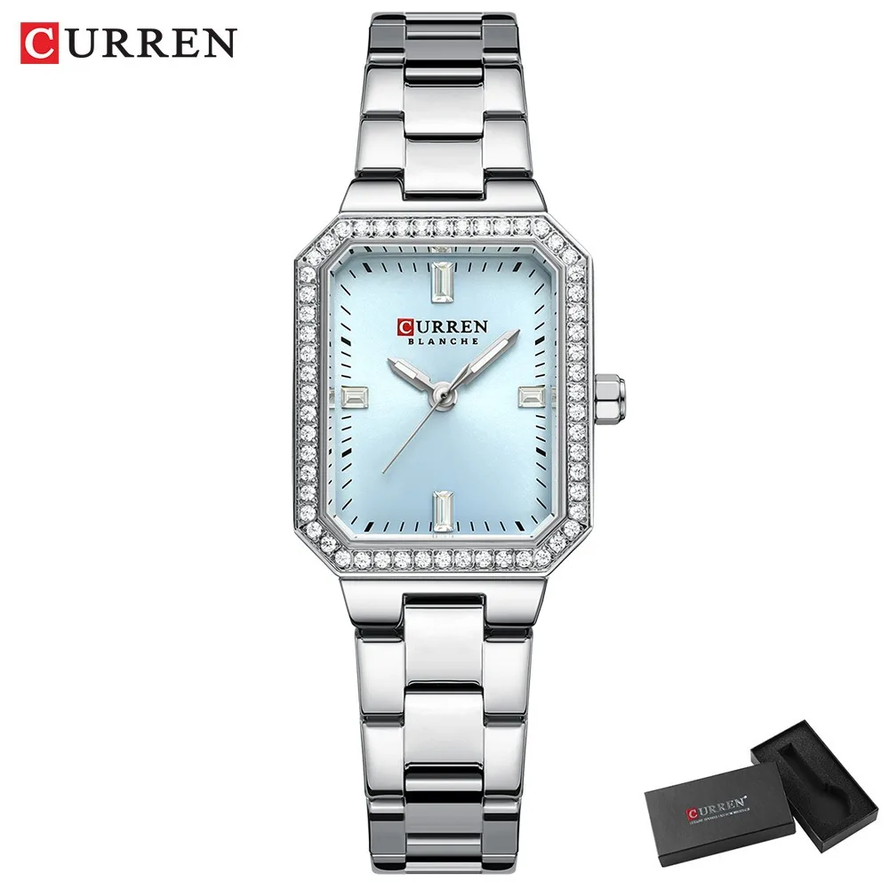 Curren 9102 CH For Women - Silver Blue