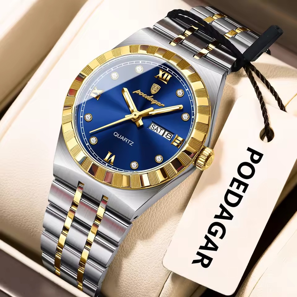 Poedagar 794 For Women - Silver Gold Blue
