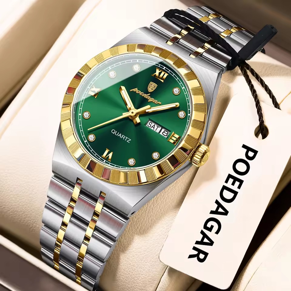 Poedagar 794 For Women - Silver Gold Green