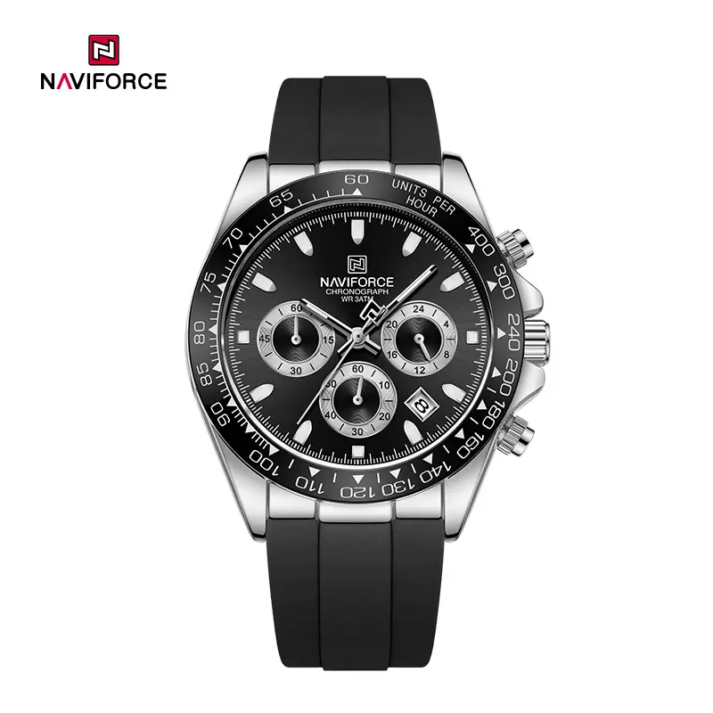 Naviforce 8054 For Men- Black