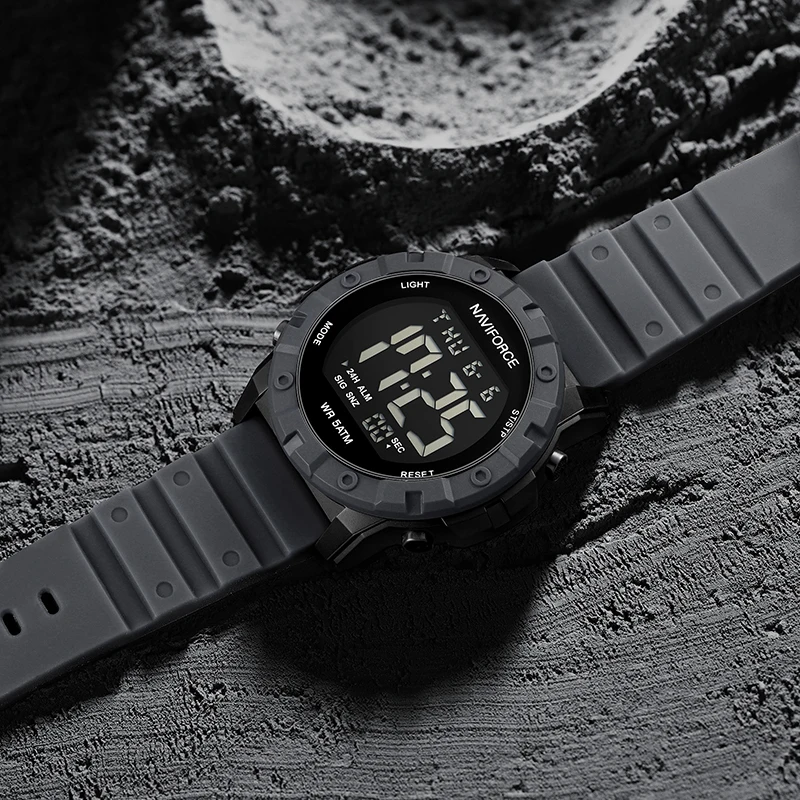 Naviforce 7110 For Men- Black Gray