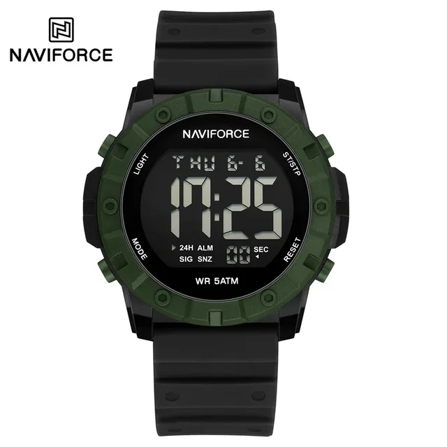 Naviforce 7110For Men - Black Green