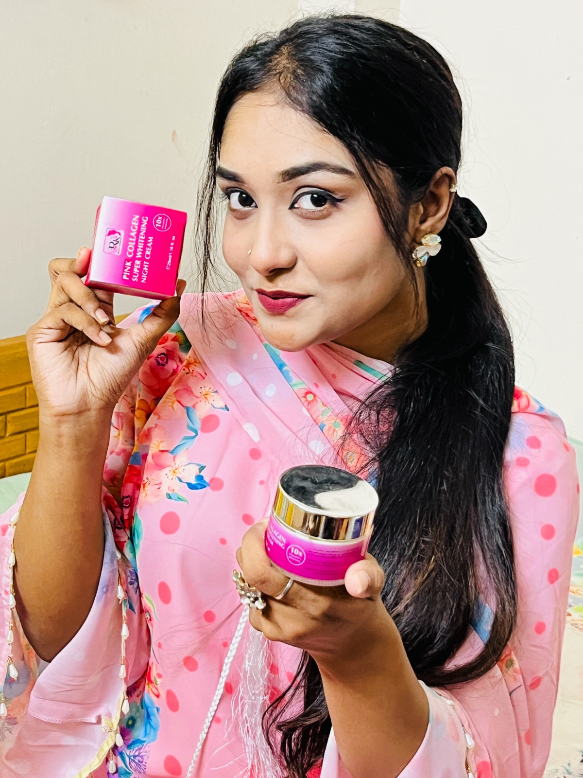 Pink Collagen Super Whitening Night Cream