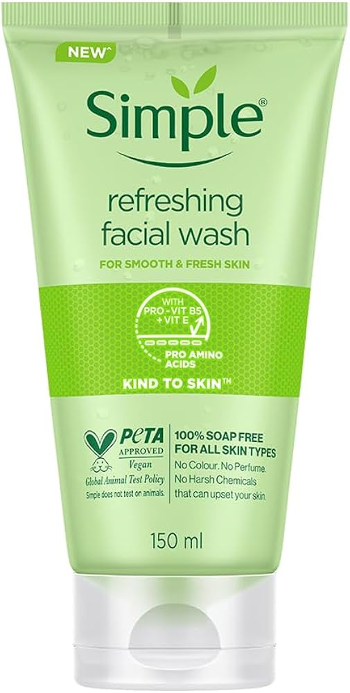Simple Kind To Skin Refreshing Facial Wash 150ml