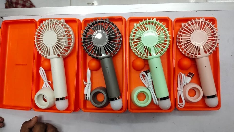 JYSUPER 2320 Rechargeable Mini Hand Fan & Light