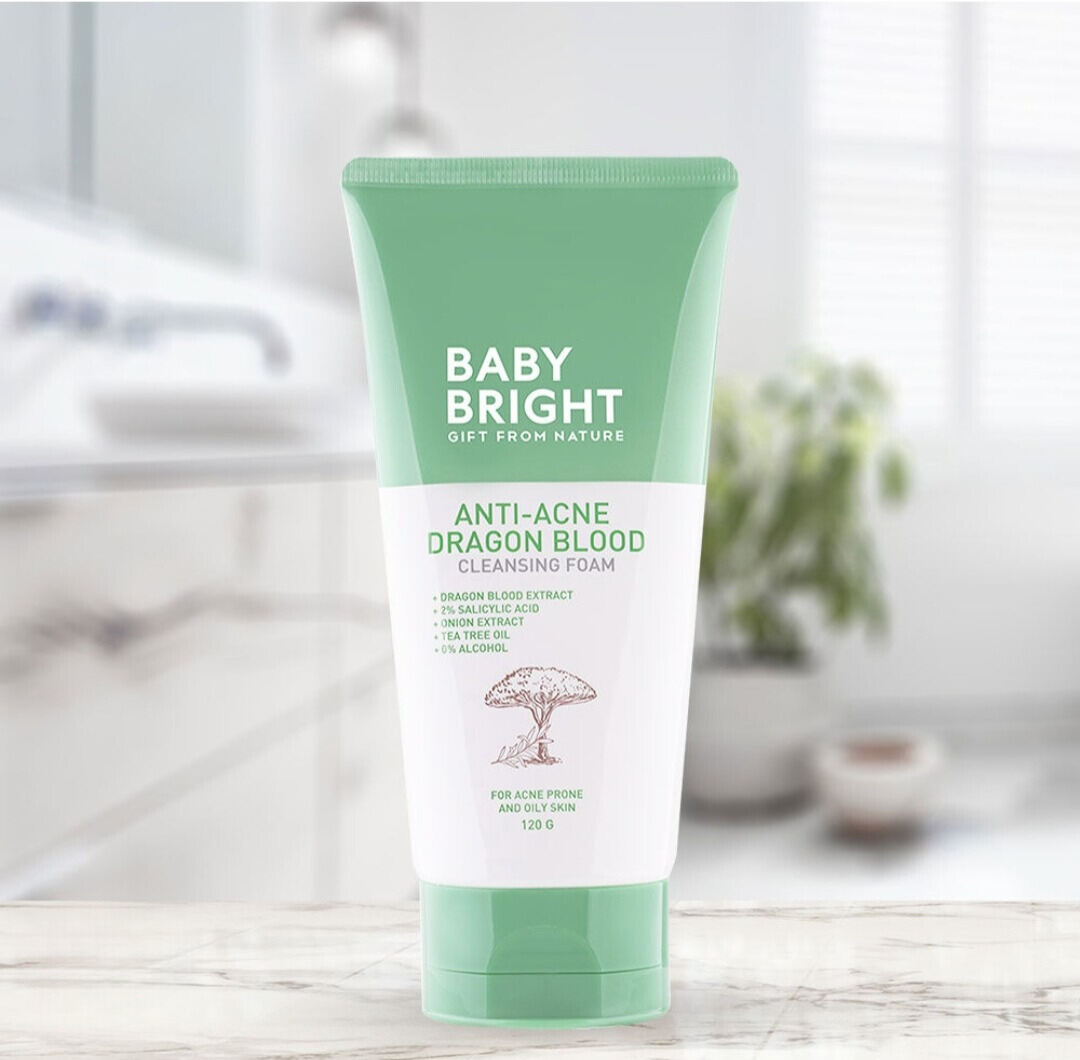 Baby Bright Anti-Acne Dragon Blood Cleansing Foam