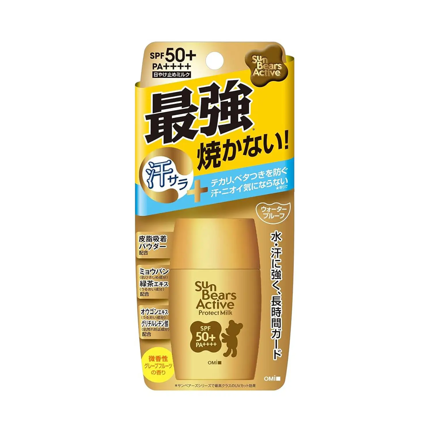 Omi Brotherhood Sun Bears Active Protect Milk Sunscreen SPF 50+ PA++++ (30g)