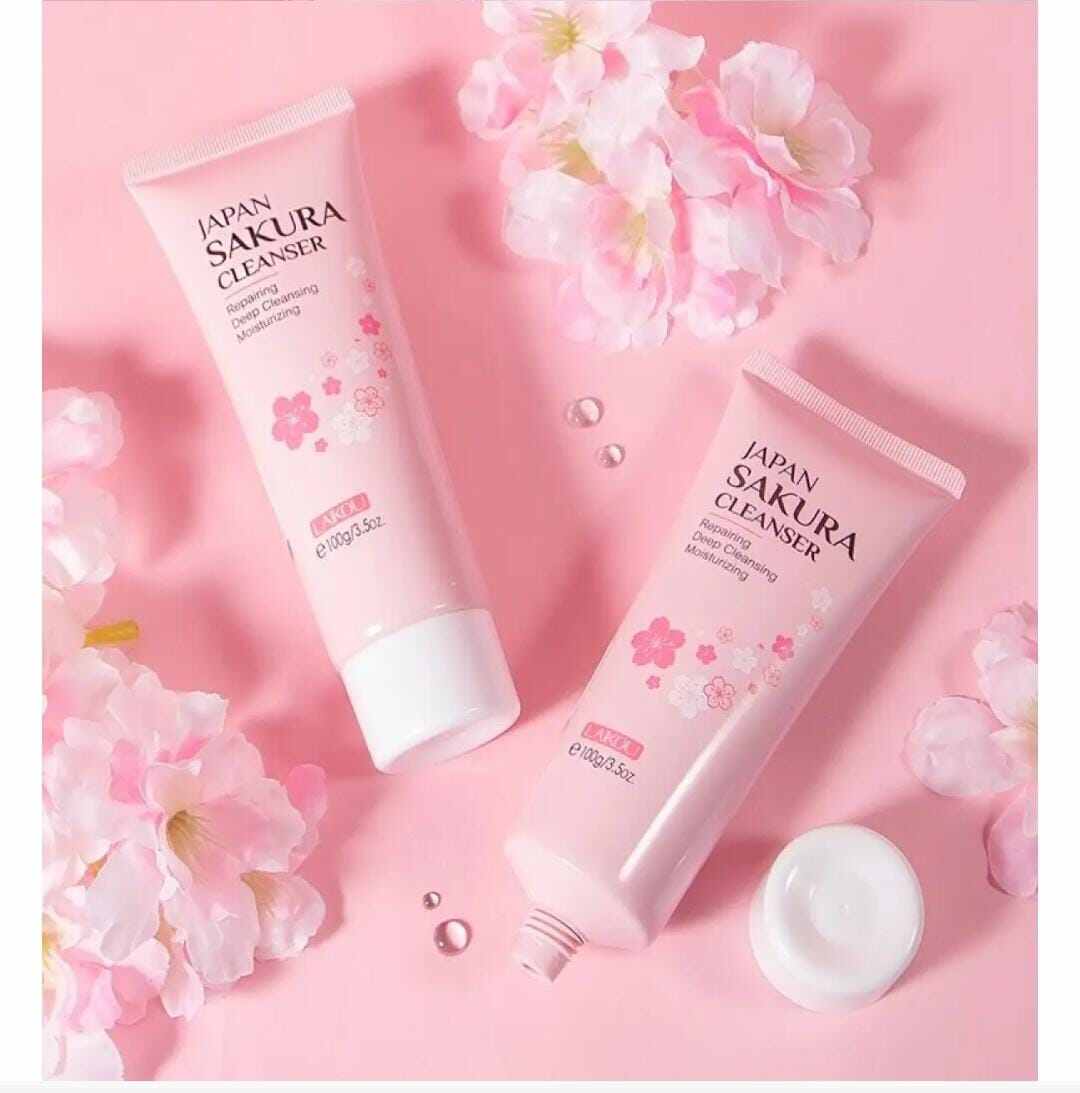 LAIKOU Japan Sakura Cleanser Whitening Face Wash 100ml